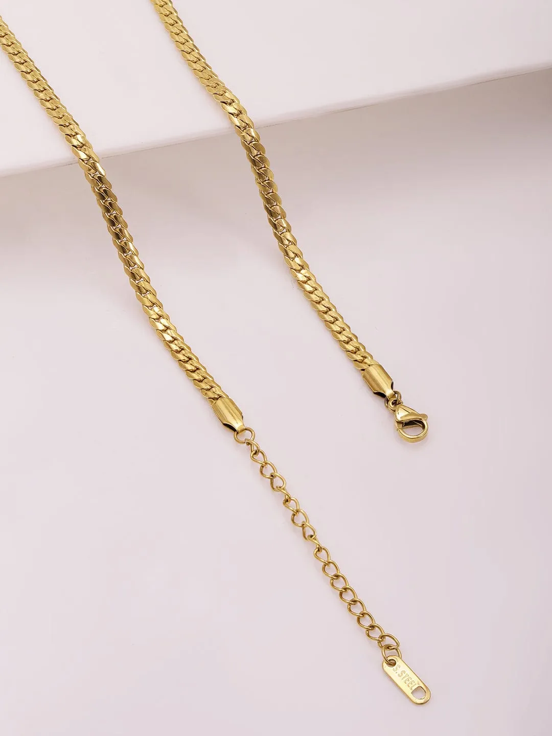 18KT Gold Plated Stainles Steel  Tarnish Free Waterproof Demi-Fine Floral Necklace