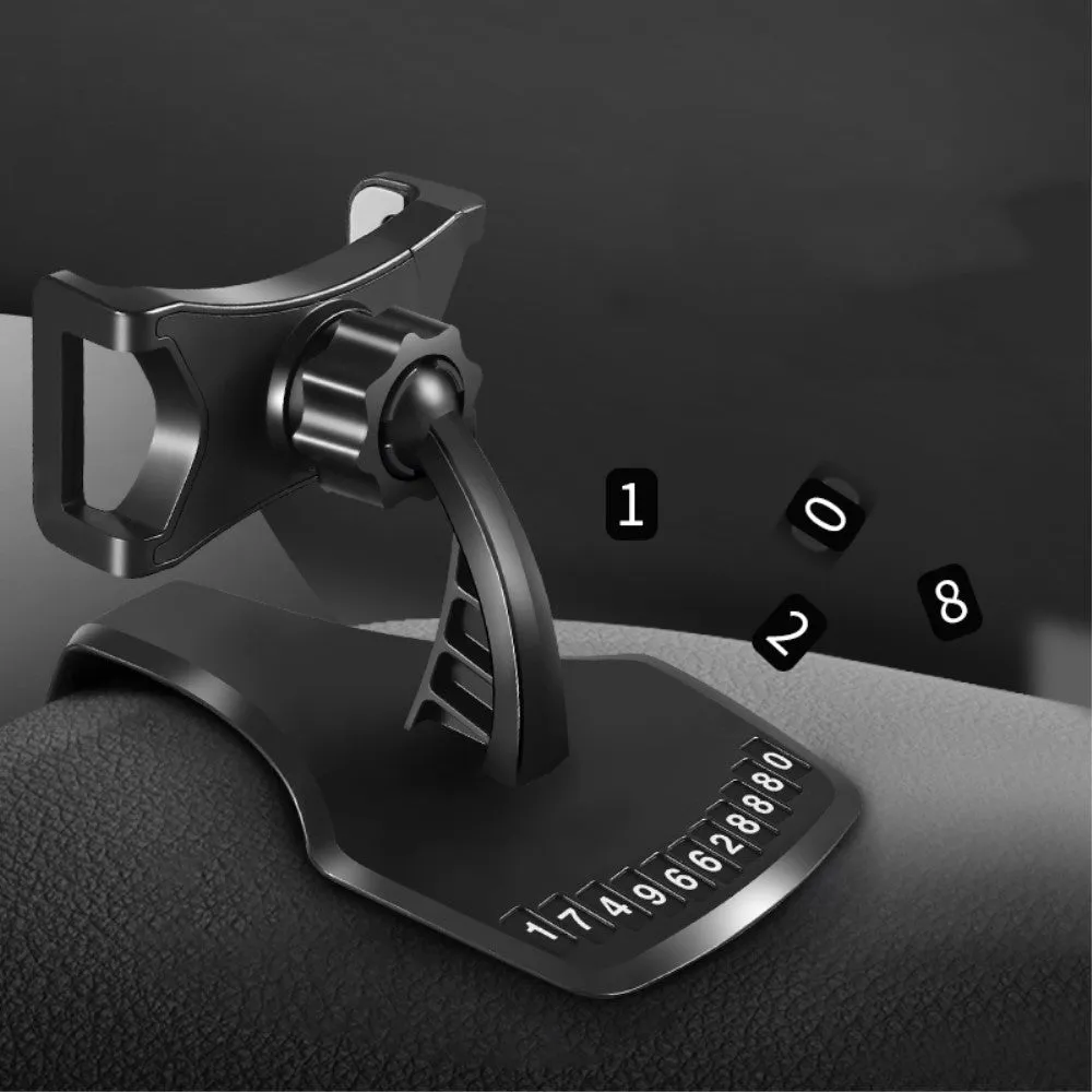 3 in 1 Car GPS Smartphone Holder: Dashboard / Visor Clamp   AC Grid Clip for Alcatel OneTouch Pop Fit - Black