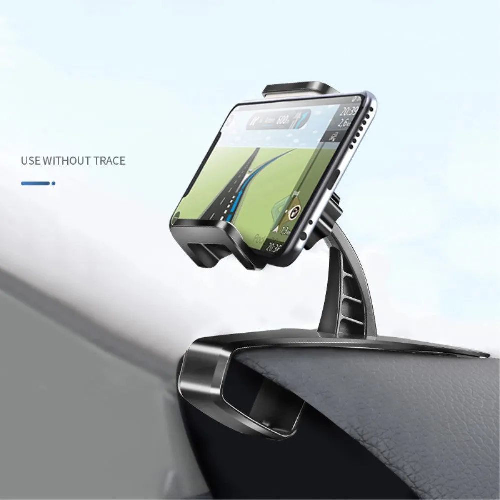 3 in 1 Car GPS Smartphone Holder: Dashboard / Visor Clamp   AC Grid Clip for Quantum FIT (2018) - Black