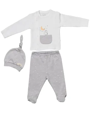 Andywawa 3Pc Penguin Graphic Outfit & Hat