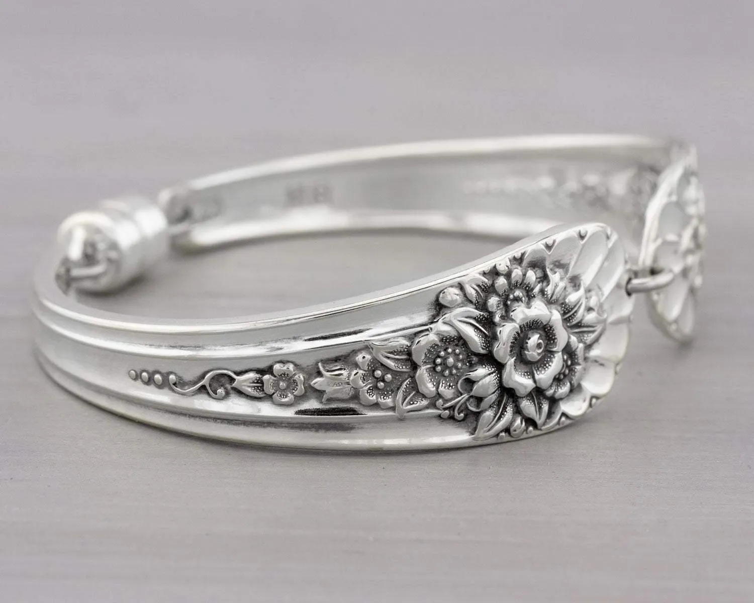 Antique Silverware Bracelet Jubilee 1953 Spoon Jewelry