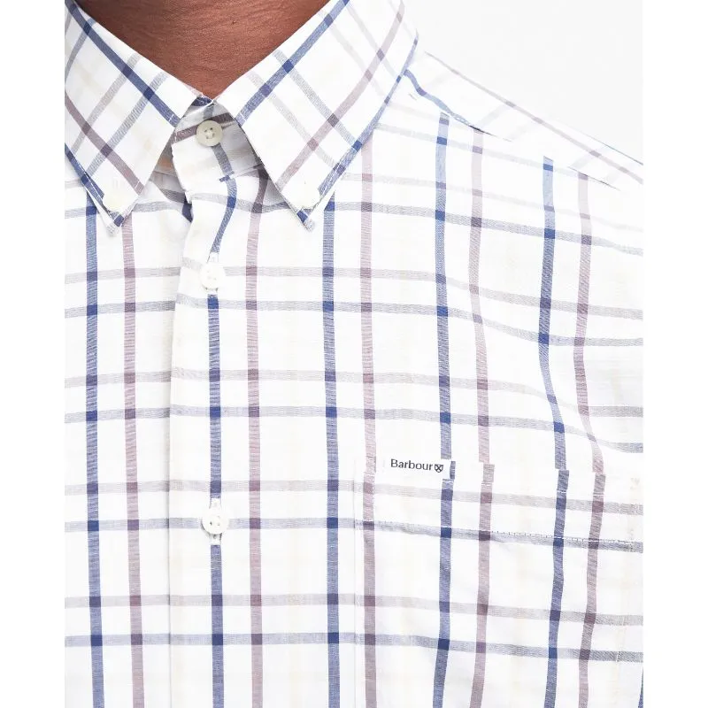 Barbour Eldon Tailored Fit Mens Shirt - Dark Thistle