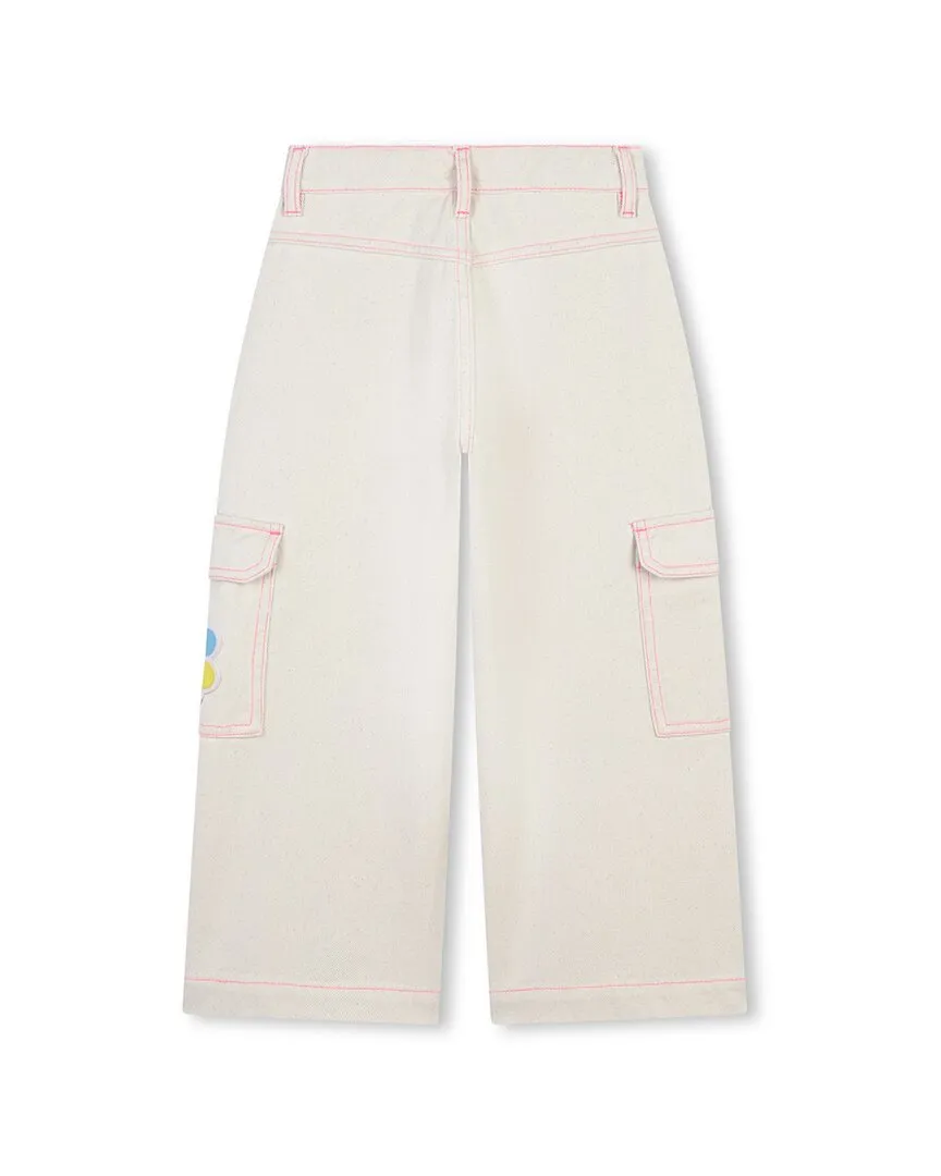 Billieblush Floral Denim Cargo Pant