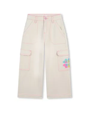 Billieblush Floral Denim Cargo Pant
