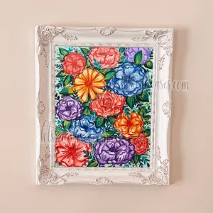 Bright Happy Florals Art Print