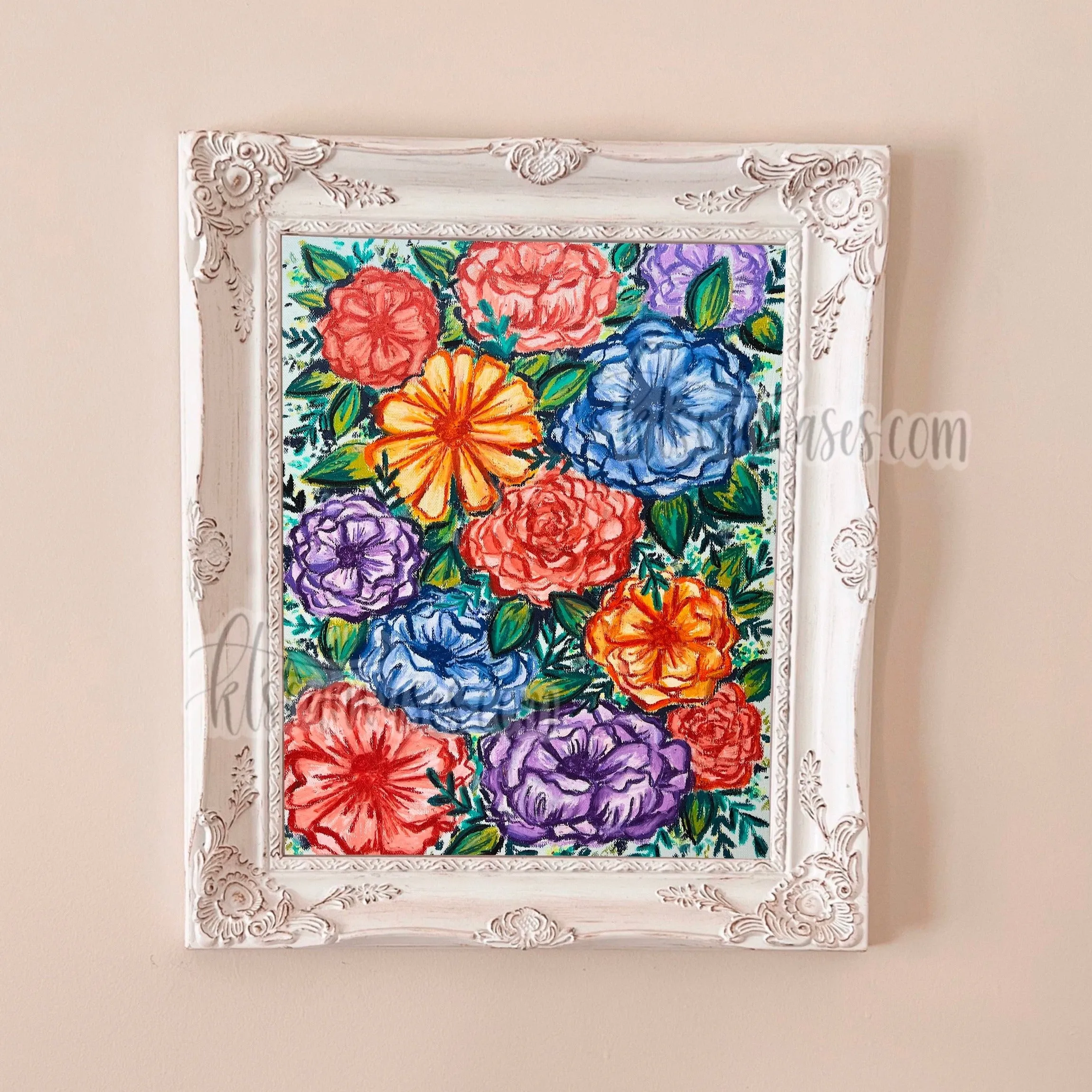 Bright Happy Florals Art Print