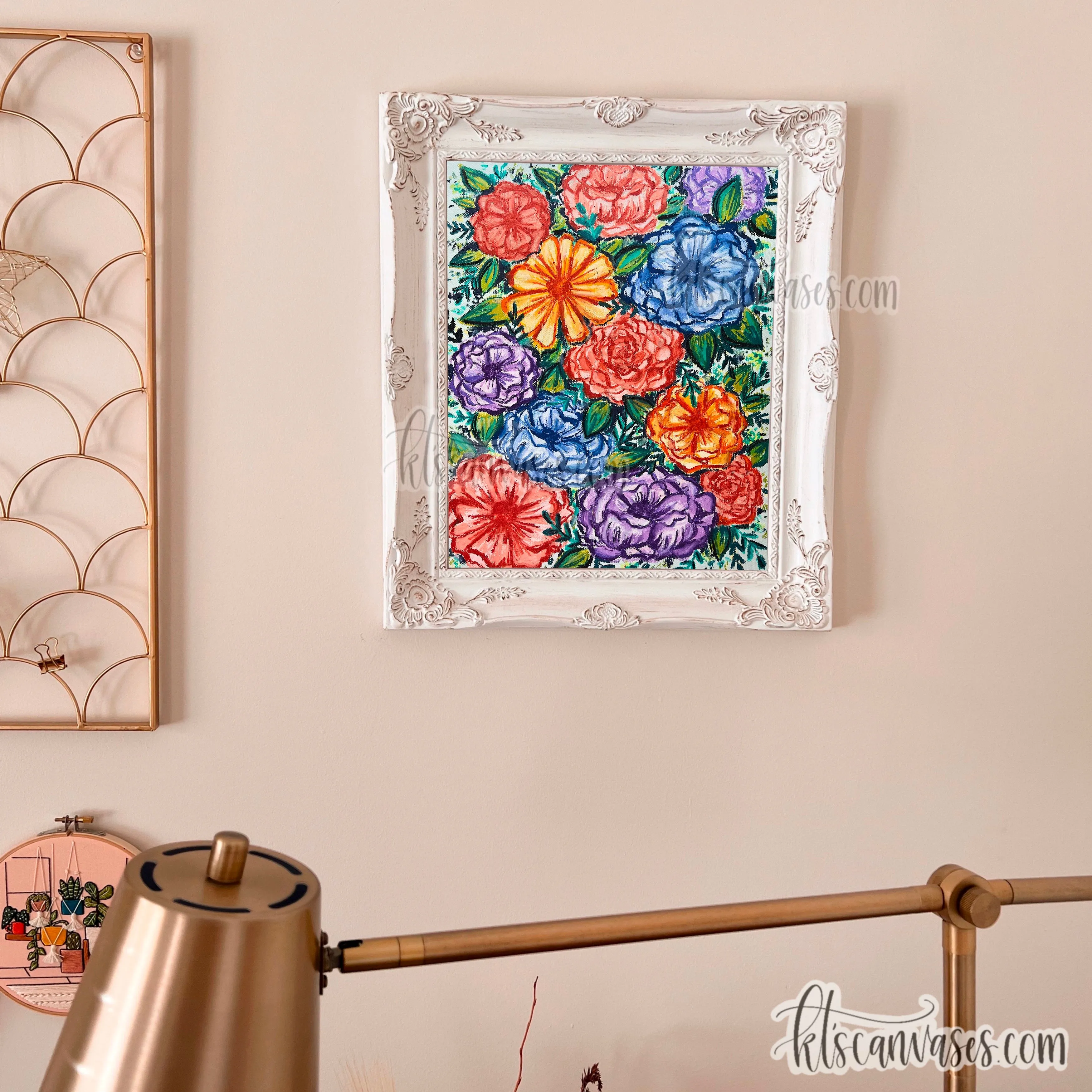 Bright Happy Florals Art Print