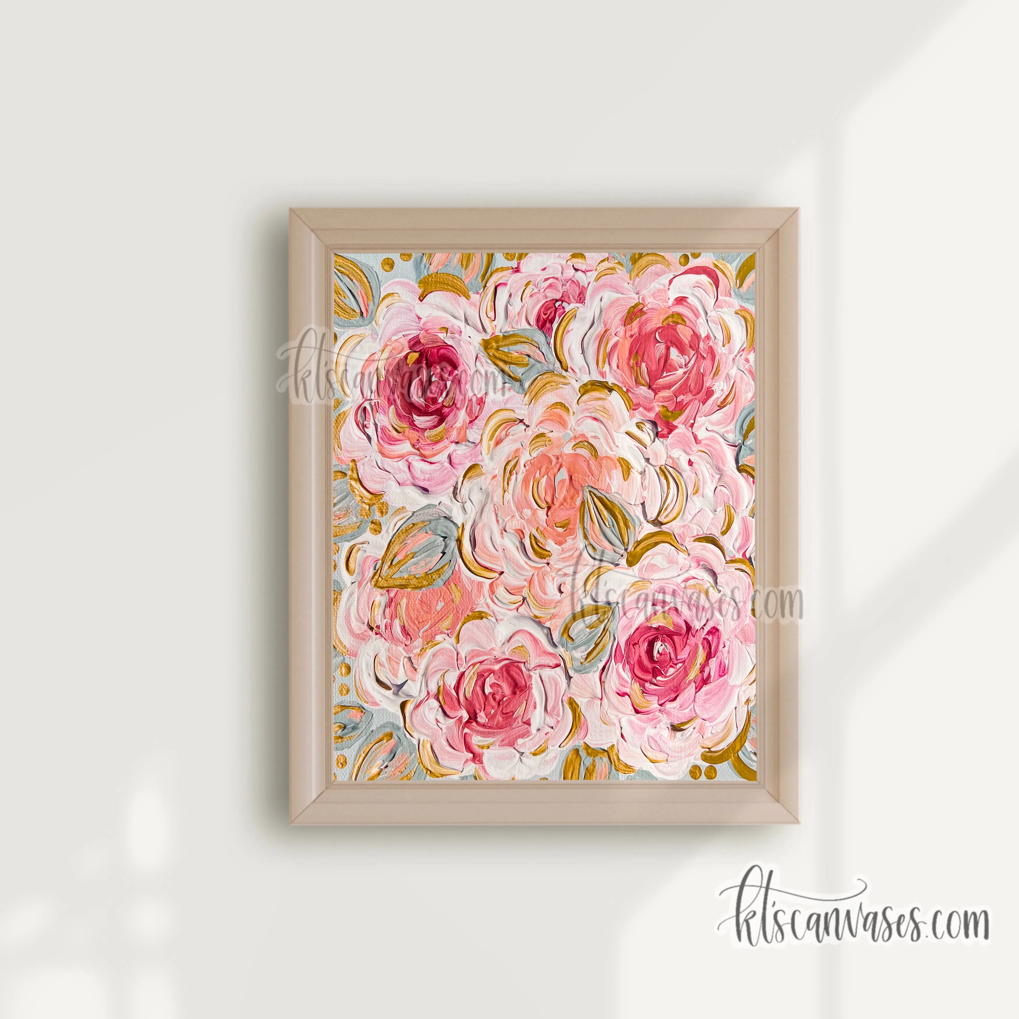 Bright Pink Florals Art Print