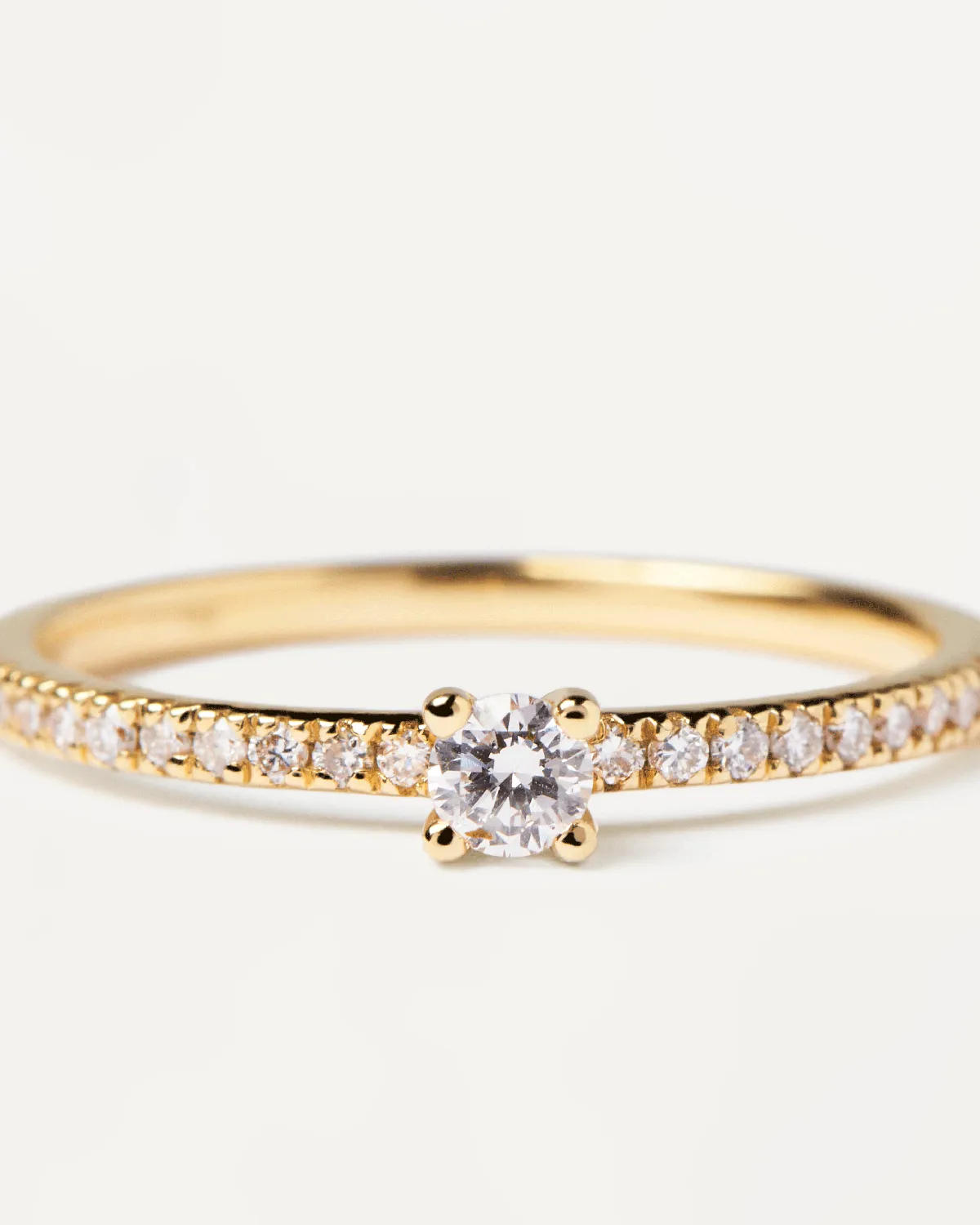 Diamonds and gold Solstice Ring