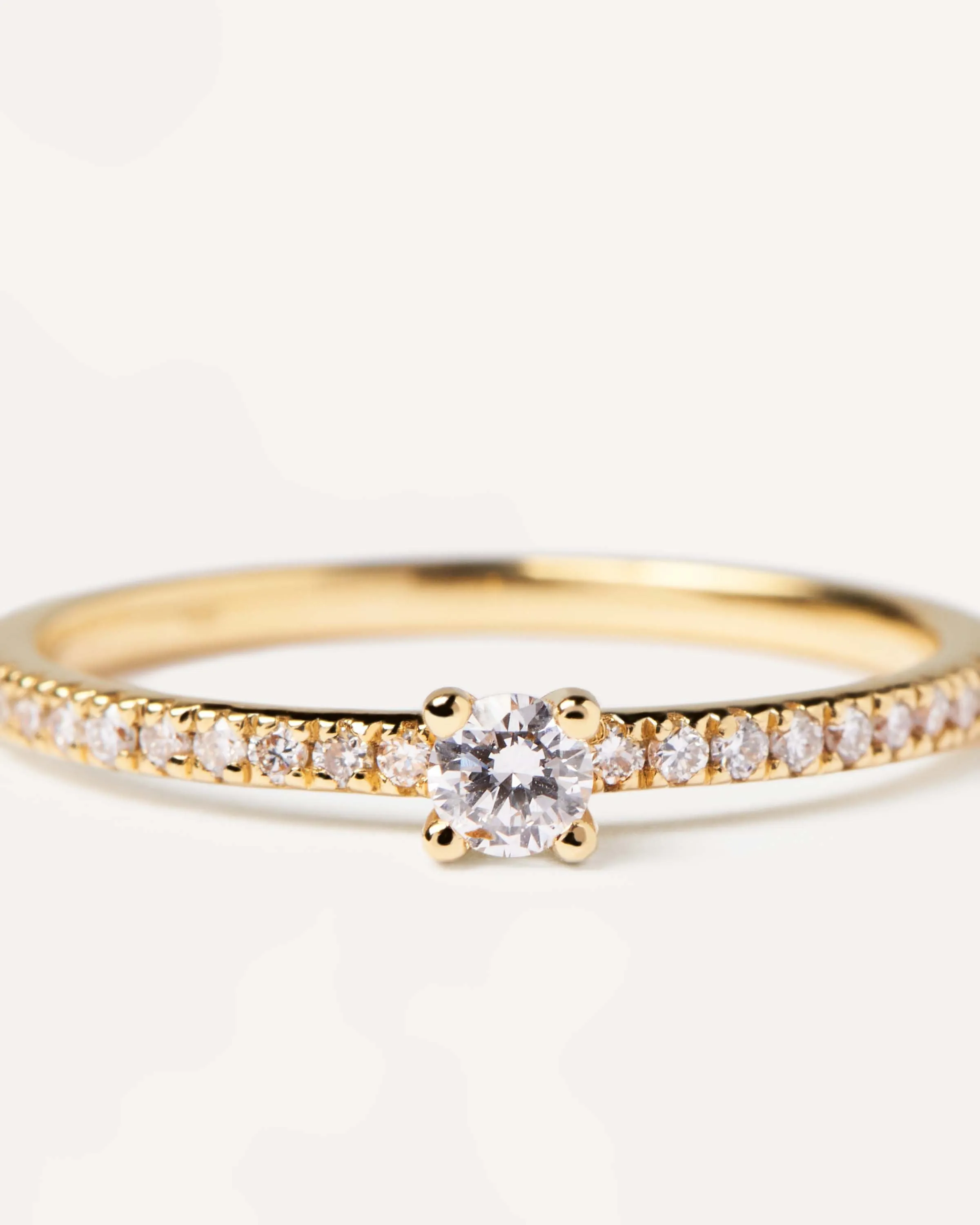 Diamonds and gold Solstice Ring