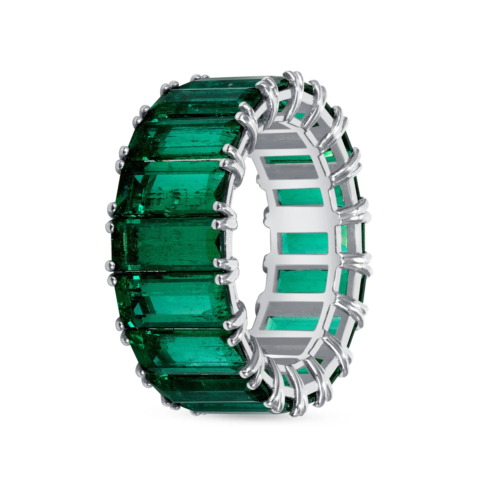 Emerald Baguette Band