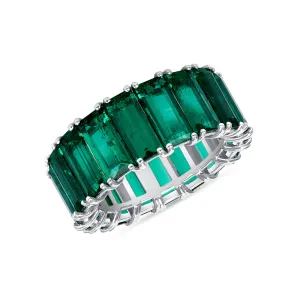 Emerald Baguette Band