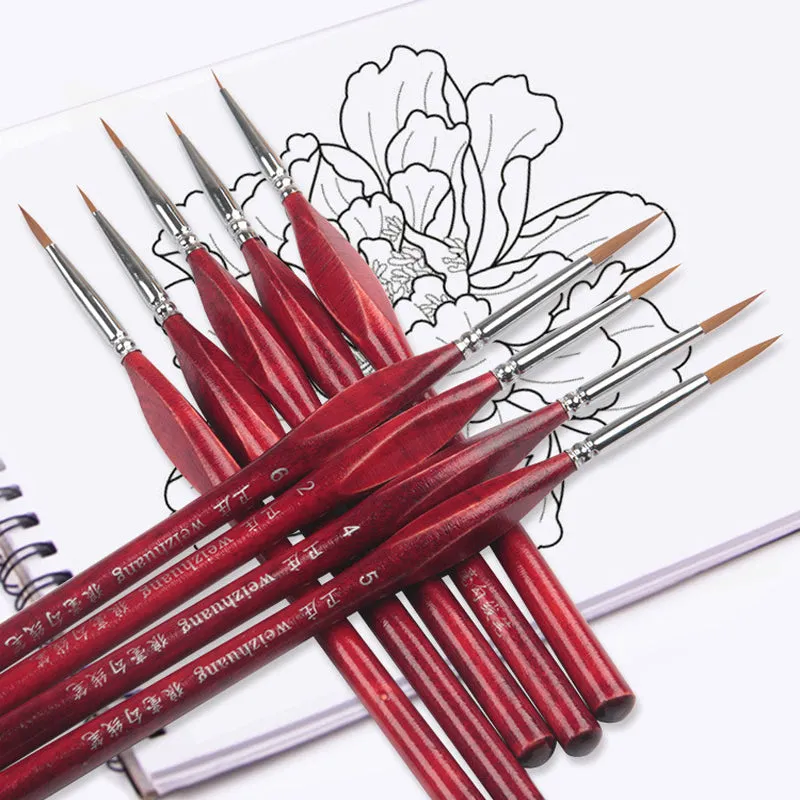 Extra Fine Detail Paint Brushes | 6Pc Set