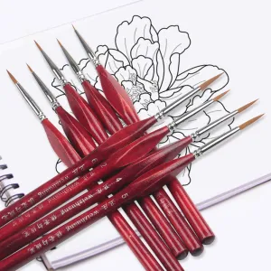 Extra Fine Detail Paint Brushes | 6Pc Set
