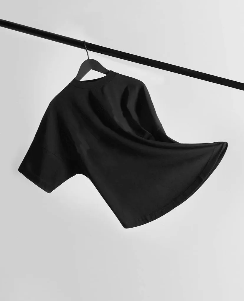 Heavyweight Oversized Minimal Black T-Shirt