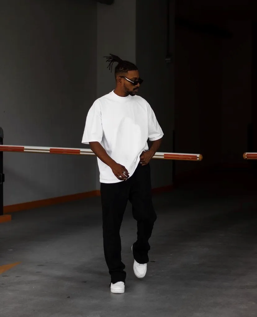Heavyweight Oversized Minimal White T-Shirt