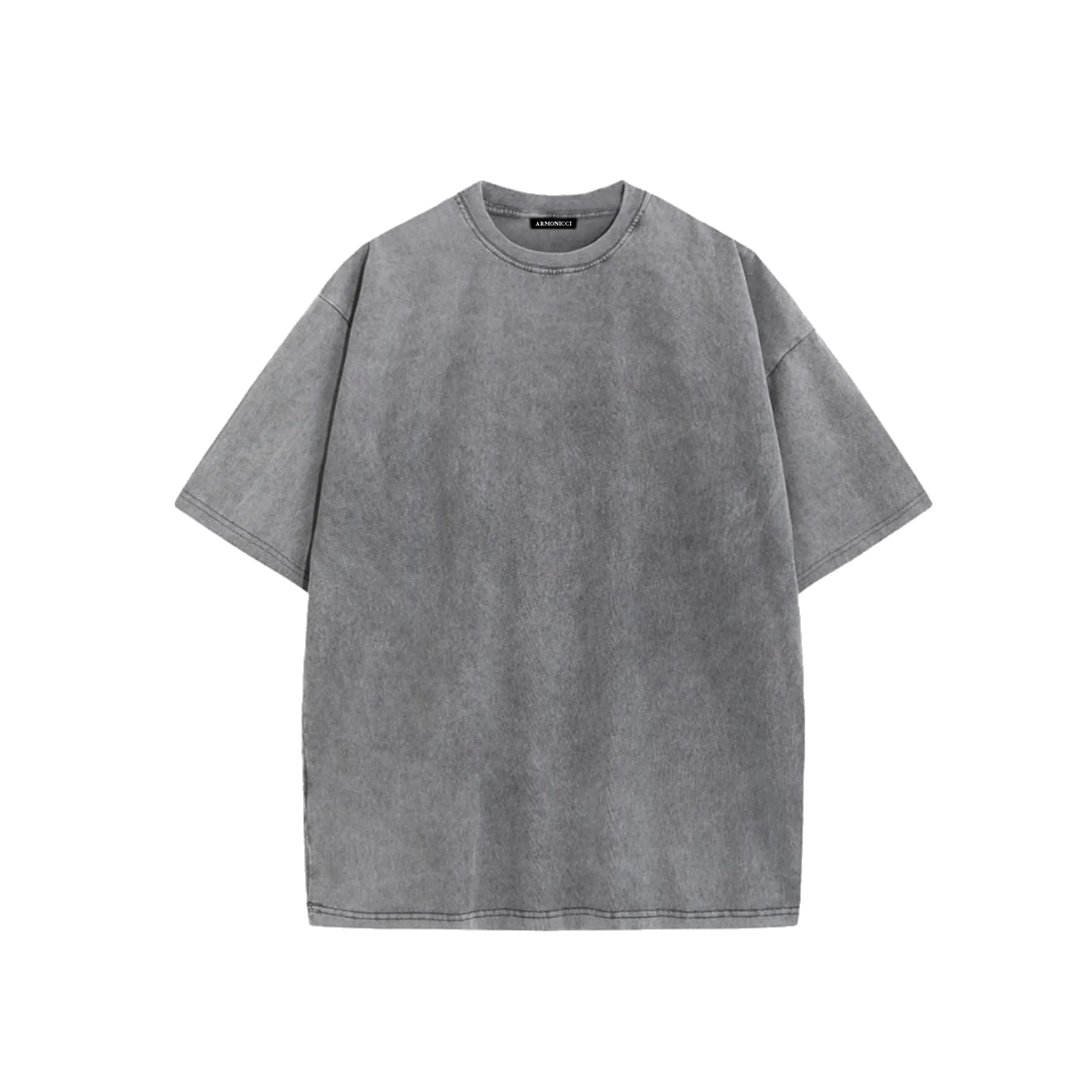 Heavyweight Washed Grey Minimal T-Shirt