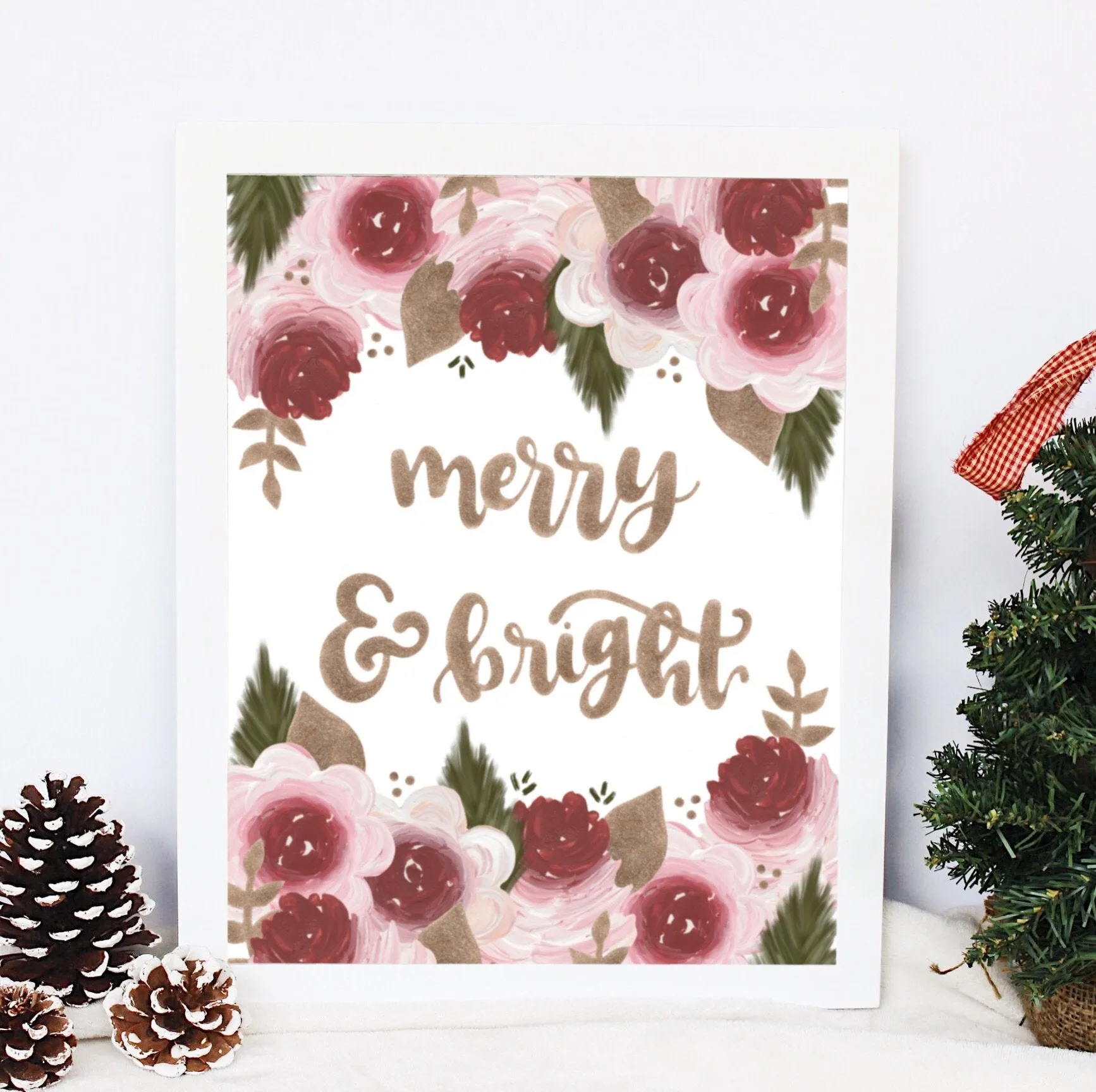 Merry & Bright Art Print
