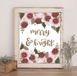 Merry & Bright Art Print