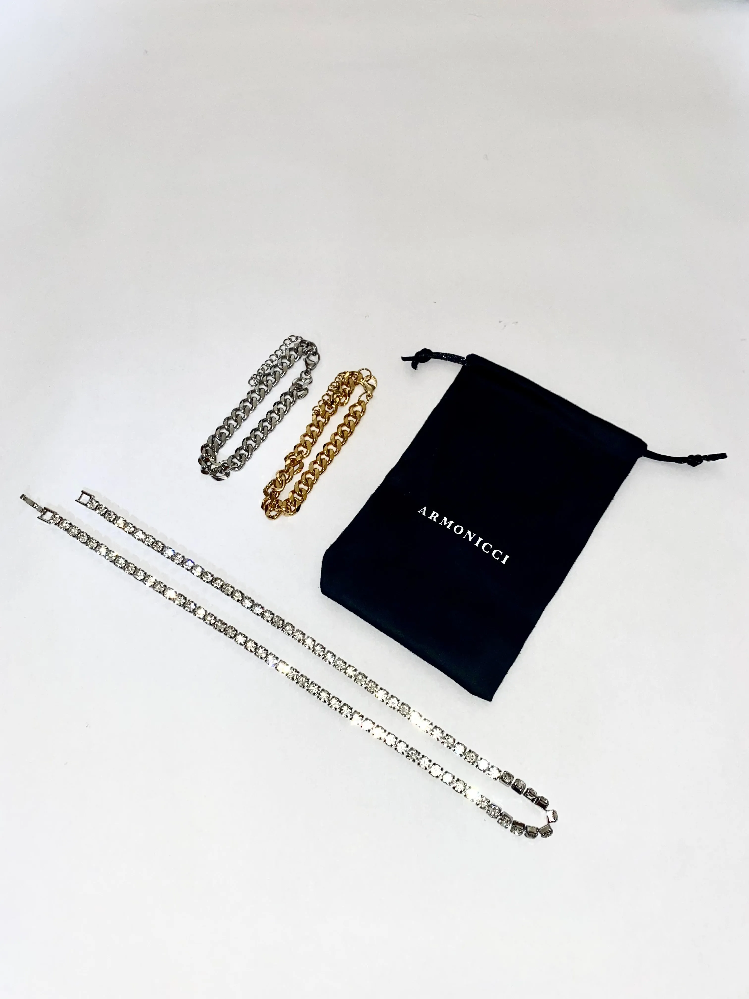 Minimal Silver 8mm Cuban Chain Bracelet