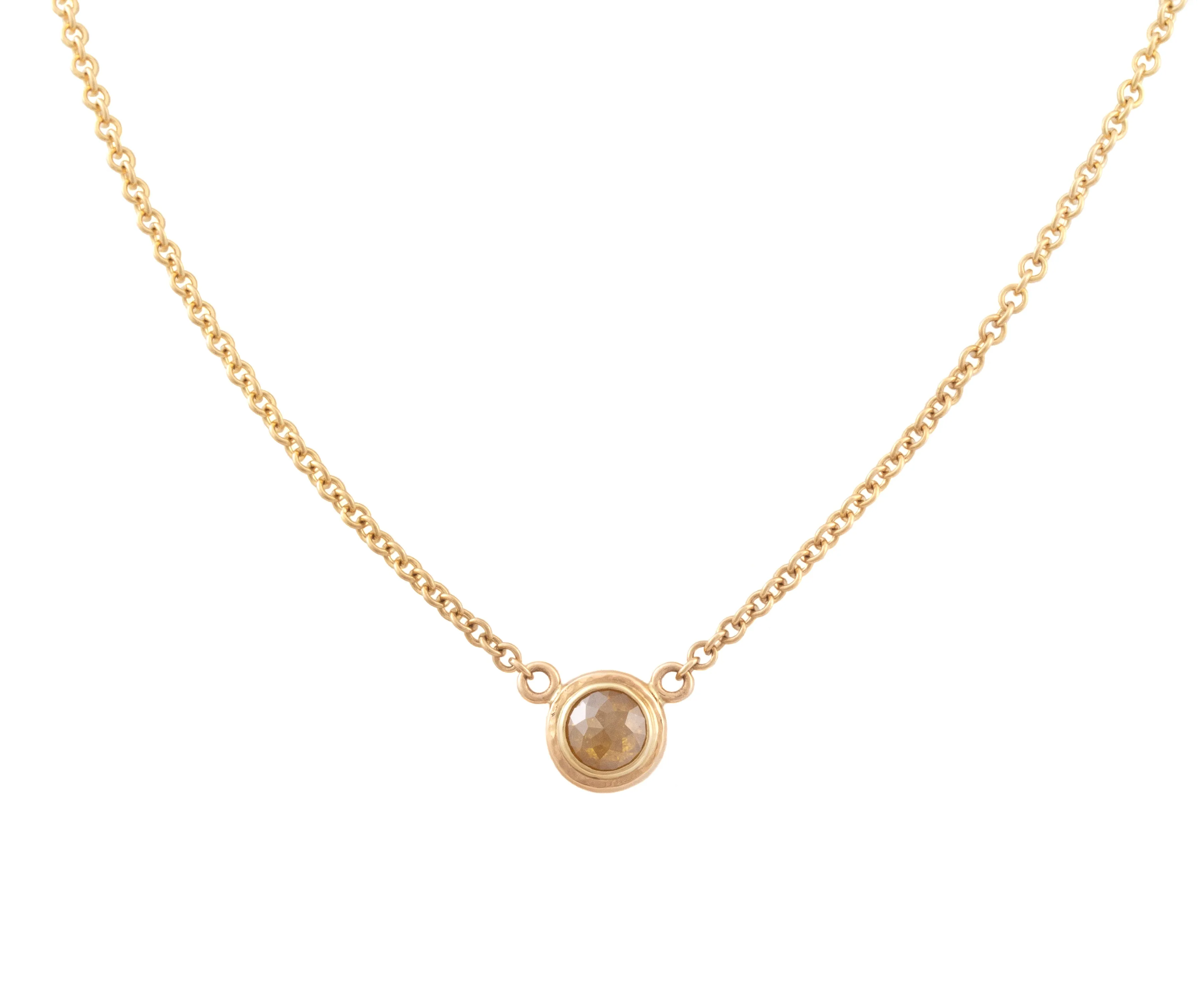 Rose Cut Diamond Necklace