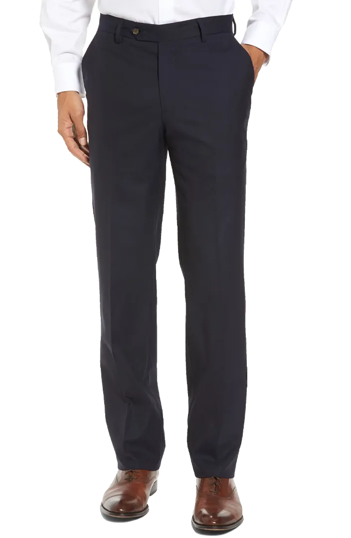 Stretch Tropical Weight Wool<br>Flat Front<br>Modern Fit