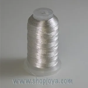 YLI Fine Metallic in Silver, 500yd Spool